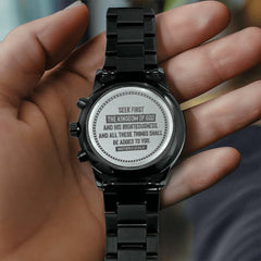 Seek First the Kingdom of God (Matthew 633) – Men's Watch
